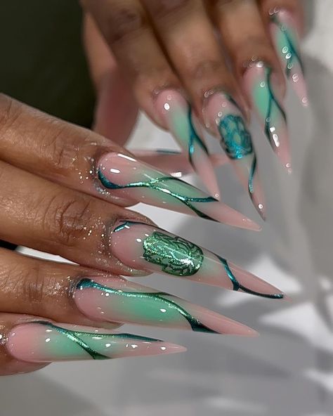 King Nails ART 👑⚡️⚡️⚡️ (@kingnails_8mile) • Instagram photos and videos King Nails, 8 Mile, Nails Pretty, Edge Nails, Cute Acrylic Nail Designs, Dope Nail Designs, Really Cute Nails, Nails Only, Bling Acrylic Nails