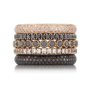 Black Diamond Band, Black Diamond Bands, Rose Gold Black Diamond, Chocolate Diamond, Eternity Band Diamond, Diamond Band, White Diamonds, Stacking Rings, Unique Rings