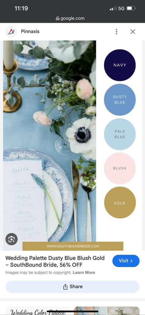 Denim Blue Wedding Color Schemes, Navy Spring Wedding, Blue Color Palette Wedding, Wedding Color Schemes Blue, Wedding Theme Color Schemes, Spring Wedding Color Palette, Color Palette Yellow, Spring Wedding Colors, Wedding Colors Blue