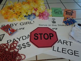 Value-able Ideas: Life-Sized Game of Life - Complete Instructions Game Of Life Decorations, Life Size Games, Life Board Game, Yw Activities, The Game Of Life, Youth Game, Game Of Life, Giant Games, Young Women Activities