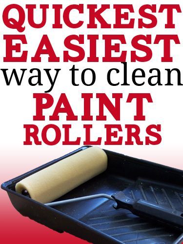 Easy, free trick to clean paint rollers SUPER fast! Shoe Closets, Paint Rollers, Decorating Room, White Autumn, Up House, Utila, Paint Roller, Simple Green, Organizing Ideas