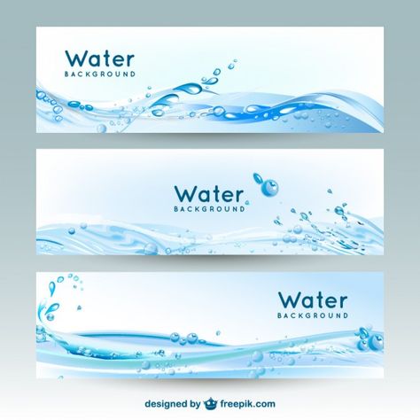 Water banner backgrounds Premium Vector | Premium Vector #Freepik #vector #background #banner #water #background-banner Water Banner, Water Slogans, Mineral Water Brands, Under The Sea Background, Save Water Poster, Water Bottle Label Design, Water Packaging, Bottle Design Packaging, Water Illustration