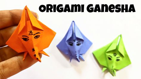 Ganesha Craft For Preschoolers, Ganesh Chaturthi Activity For Preschool, Diy Ganesha Crafts, Paper Ganesha Craft, Ganesh Origami, Ganpati Activity For Preschool, Ganpati Craft Ideas For Kids, Ganesh Chaturthi Activity For Kids, Ganesha Craft For Kids