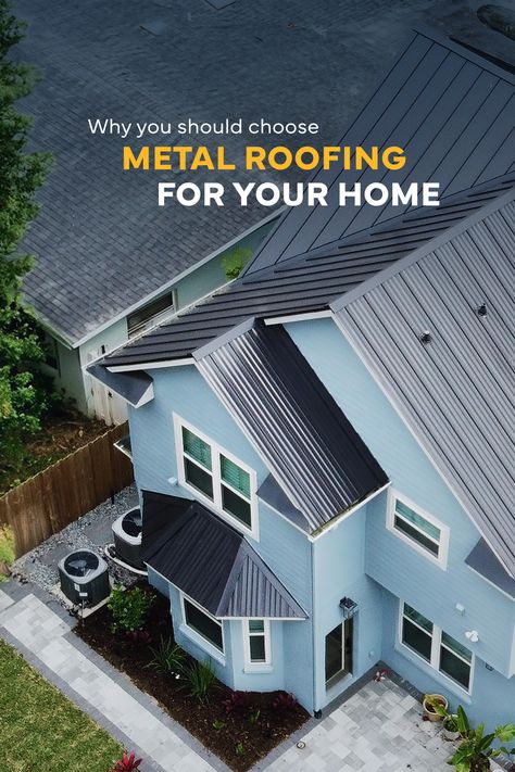 Metal roofing is the best choice for your home. It is durable, energy-efficient, and stylish. It can withstand fire, wind, hail, and corrosion. It can also save you money and the environment with solar roofing. Contact HD Roofing & Solar today to get a free estimate and learn more about our metal roofing and solar roofing services. 🏠☀️🙌 #hdroofingandsolar #metalroofing #roofing #roofers #roofingcontractor #roofingcompany #metalroof #roofrepair #roofreplacement #newroof #homeimprovement Metal Roof Installation, Typography Shirt Design, Roofing Options, Roof Ceiling, Standing Seam Metal Roof, Roofing Company, Roofing Companies, Metal Roofing, Roof Installation