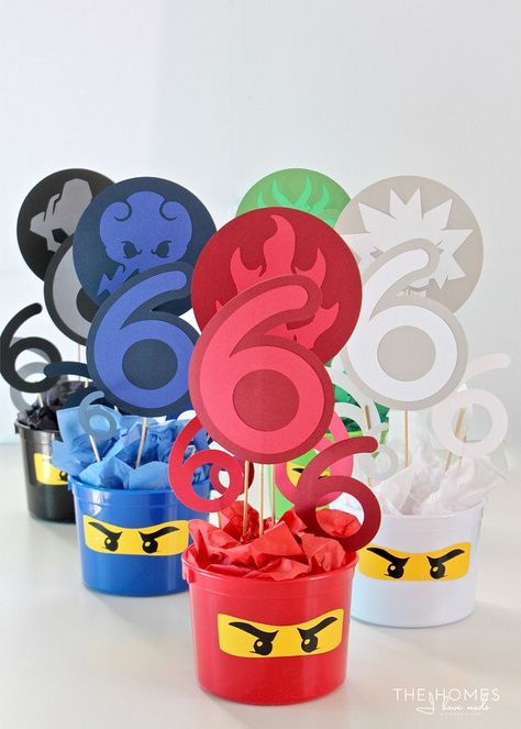 DIY Ninjago Party Decor (Henry’s 6th Birthday Party!) | The Homes I Have Made | Bloglovin’ Ninjago Cake, Lego Ninjago Party, Lego Ninjago Birthday, Ninjago Birthday Party, 6th Birthday Party, Ninja Birthday Parties, Ninjago Birthday, Ninjago Party, Ninja Birthday