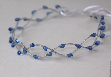 Bead Hair Accessories, Headband Jewelry, Beaded Headband, Diy Wire Jewelry, Handmade Wire Jewelry, Beaded Jewelry Patterns, Diy Hair Accessories, Beads And Wire, Bead Jewellery