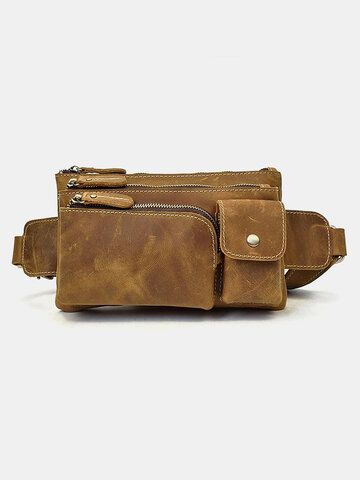 I found this amazing Men PU Leather Multi-Layers 6.5 Inch Phone Bag Crossbody Bag Sling Bag Waist Bag with US$27.99,and 14 days return or refund guarantee protect to us. --Newchic Male Waist, Waist Pack Men, Leather Waist Pack, Mens Waist Bag, Cheap Crossbody Bags, Leather Waist Bag, Leather Fanny Pack, Leather Belt Bag, Mens Leather Bag