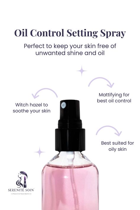 Keep your makeup in place and your skin shine-free all day with our Oil Control Setting Spray. 🌿 It’s formulated with witch hazel to soothe and mattify your skin, making it perfect for oily skin types. Say goodbye to midday shine—grab yours now! Skincare For Hyperpigmentation, Pro Makeup Tips, Quick Makeup Routine, Seasonal Skincare, Contouring Techniques, Oily Skin Makeup, Toxic Skincare, Skin Shine, Quick Makeup