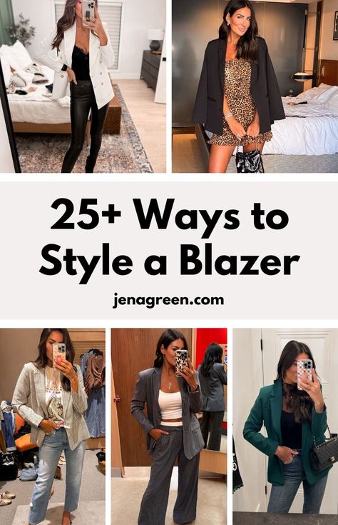 Looking for ways to style a blazer? Discover trendy ways to style a blazer with these chic blazer outfits. Pair a blazer and jeans for a cool, casual look or match it with work pants for the office. Try a long blazer outfit for a sleek vibe. Wondering what to wear with a blazer? Learn how to wear a blazer and elevate your wardrobe for both casual and professional settings. Long Blazer Outfit, Ways To Style A Blazer, Chic Blazer Outfit, Style A Blazer, Mom Outfit Ideas, Blazer And Jeans, Jeans Trendy, Jeans Outfit Ideas, Boutique Owner