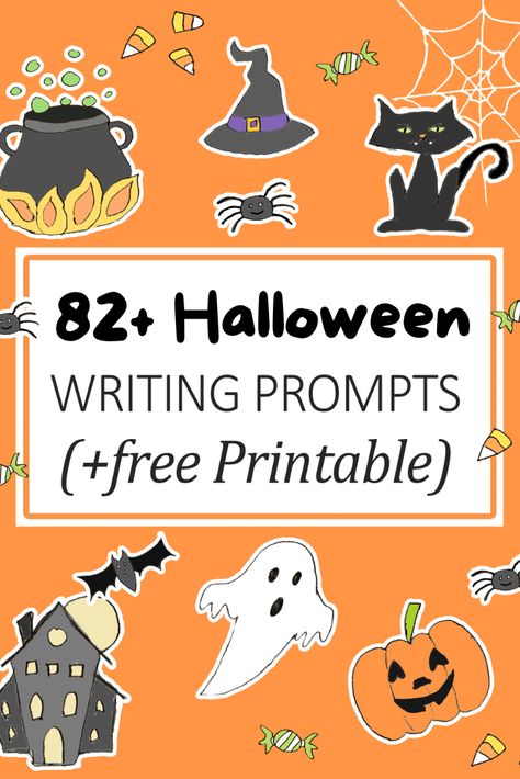 Reflective Journal Prompts, Halloween Creative Writing, Homeschool Halloween, Halloween Writing Activities, October Writing, Writing Horror, Halloween Writing Prompts, Creative Writing Worksheets, Elementary Writing Prompts