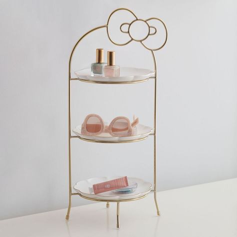 Hello Kitty® Tiered Jewelry Display Tray | Pottery Barn Teen Hello Kitty Bathroom, Hello Kitty Room Decor, Hello Kitty Bedroom, Hello Kitty Bed, Hello Kitty Shop, Hello Kitty Gifts, Jewelry Trays, Hello Kitty Jewelry, Hello Kitty Rooms