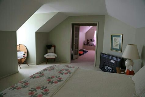 Bedroom With Sloped Ceiling Paint Colors, How To Decorate A Dormer Bedroom, Sloping Ceiling Paint Ideas, Painting Angled Walls Sloped Ceiling, Painting Room With Sloped Ceiling, Painting Slanted Walls Sloped Ceiling, Painting Rooms With Sloped Ceilings, How To Paint Slanted Ceiling Bedroom, How To Paint Sloped Ceilings