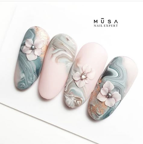 Nails With Flowers, Beach Nail Art, Tumblr Nails, Nails For Homecoming, Colour Tip Nails, Unghie Nail Art, Design For Nails, At Home Coffee, At Home Nails