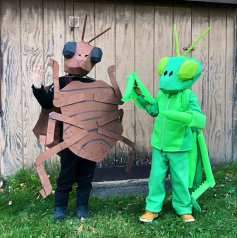 Stink Bug Costume, Bug Family Costume, Insect Costume Diy, Bug Costume Diy, Diy Bug Costume, Cricket Costume, Insect Costume, Ant Costume, Caterpillar Costume