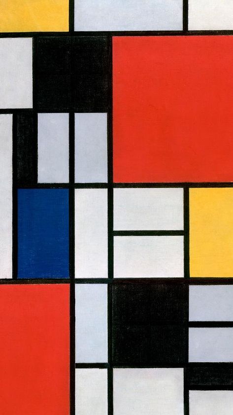 Cubism Background, Mondrian Pattern, Mondrian Composition, Mondrian Art, Retro Painting, Art Movements, Dorm Art, Dorm Room Designs, Cubism Art