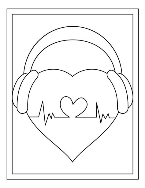 For children and adults. Lets color together! This is a digital download, nothing will be shipped. Art Mini Toile, Flower Tattoo Drawings, Cute Eyes Drawing, Valentine Coloring Pages, Heart Coloring Pages, Love Coloring Pages, Art Essentials, Pure Heart, Adult Colouring Pages