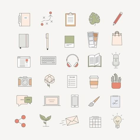 Zestaw Ikon, Filmy Vintage, Design Illustrations, Inspirational Artwork, Custom Icons, Mini Drawings, Iphone Icon, App Icon Design, Good Notes