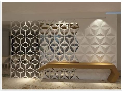 Glass Wall Partition, Pvc Wall Panels Designs, Glass Partition Designs, Wall Partition Design, Wall Partition, Jaali Design, Wall Panel Design, Pvc Wall Panels, Instagram Luxury