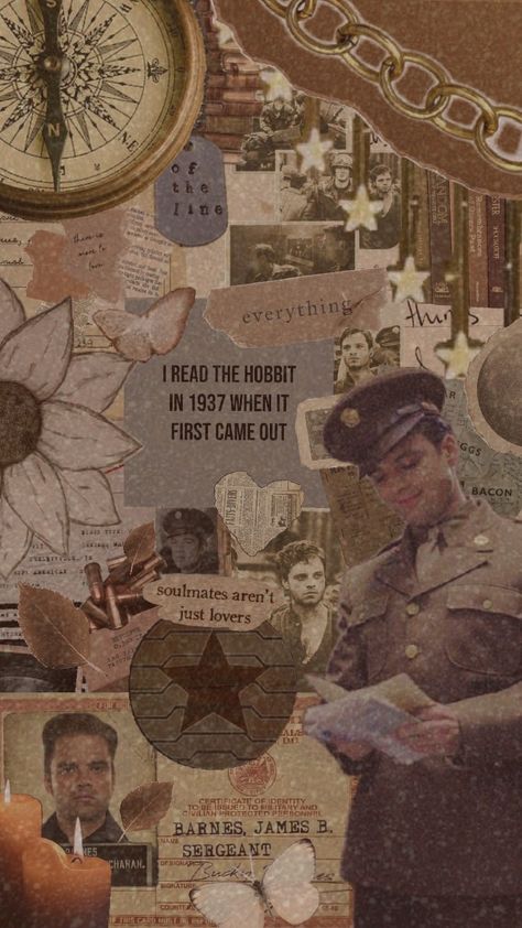 Bucky Barnes #buckybarnes #sebastianstan #vintage #vintageaesthetic #aesthetic #mcu #marvel #brown #gold #brownaesthetic #captainamerica #foryou #fyp #shuffles #shuffle #thewintersoldier #fatws Bucky Barnes Wallpaper Aesthetic, Bucky Barnes Aesthetic Wallpaper, Bucky Barnes Lockscreen, Photo Wall Collage Bedroom Inspiration, Bucky Barnes Wallpaper, Bucky Barnes Imagines, Bucky Barnes Aesthetic, Dark Academia Wallpaper, Marvel Wallpapers