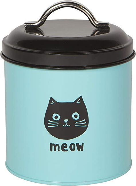 Now Designs 5088001aa Cat Treat Tin, Cats Meow Kitten Supplies, Dog Treat Container, Best Treats For Dogs, Cat Snacks, Dog Treat Jar, Cat Store, Pet Food Storage, Tin Containers, Dog Biscuits