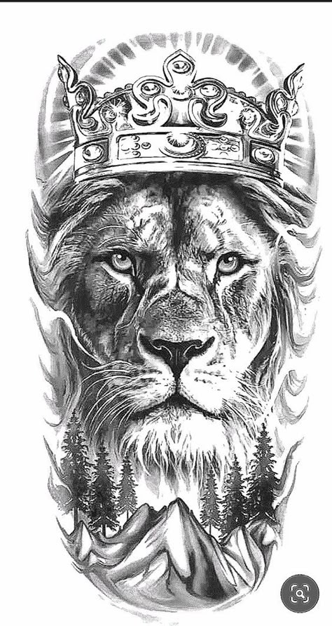 Lion Tattoo Design Men, Lion Design Tattoo, Sleeve Stencils Tattoo Designs, Leones Tattoo, Lion Tattoo Stencil, Leon Tattoo, Lion And Lioness Tattoo, Lion Tattoo Ideas, Lion Forearm Tattoos