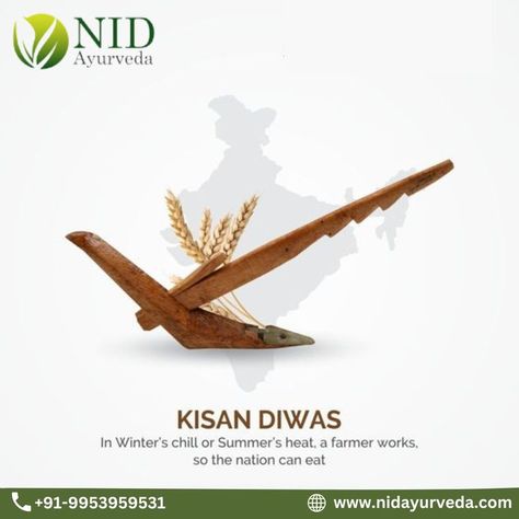 ndia marks #KisanDiwas every year on December 23 in honor of Chaudhary Charan Singh, a farmers' leader who became the country's fifth prime minister. National Farmers Day Creative Ads, Kisan Diwas Poster, Farmer Day Creative Ads, Kisan Diwas Creative Ads, Farmers Day Creative Ads, Farmers Day Poster Design, Farmers Day Poster, Kisan Divas, Chaudhary Charan Singh