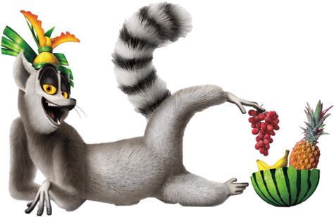 King Julien Party, King Julian Madagascar, Julian Madagascar, King Julian, Madagascar Movie, King Julien, Dreamworks Characters, Animal Print Background, Penguins Of Madagascar