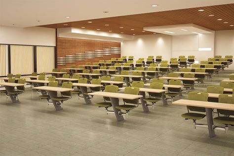 School Hall Design, Lecture Room Design, College Lecture Hall, University Lecture Hall, Lecture Hall Design, School Building Plans, Classroom Architecture, Lecture Room, Hall School