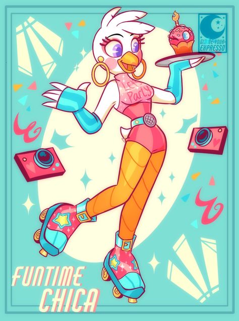 Funtime Chica, Fnaf Oc, Animatronic Fnaf, Fnaf Wallpapers, Fnaf Comics, Sister Location, Fnaf Funny, Fnaf Characters, Anime Fnaf