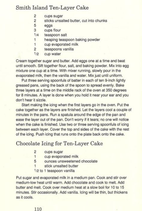 Smith Island Cake Recipe Maryland, Doberge Cake Recipe New Orleans, Smith Island Cake Recipe, Island Cake Recipe, Layer Chocolate Cake Recipe, 12 Layer Chocolate Cake Recipe, Old Recipe Book, Doberge Cake, Cottage Cafe