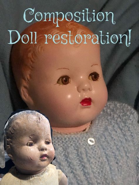 Doll Repairs And Restoration, Doll Restoration, Advanced Sewing Projects, Composition Dolls, Dolls Hair, Baby Doll Clothes Patterns, Doll Making Tutorials, Broken Doll, China Dolls