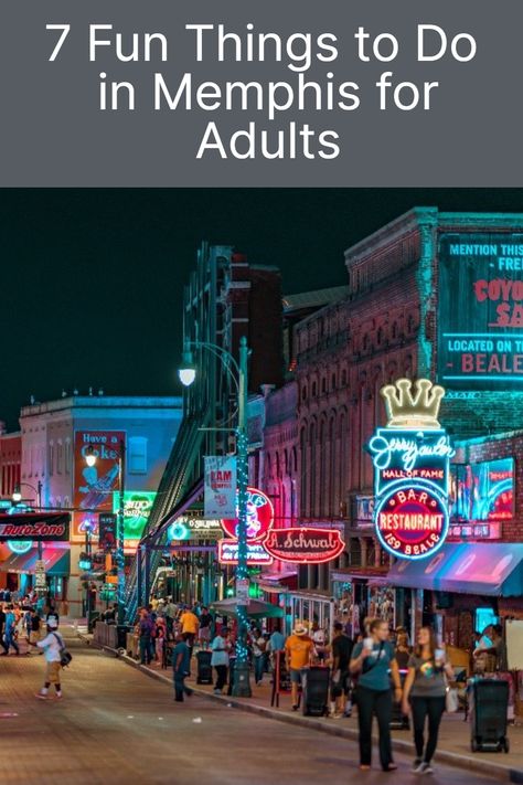 Looking for fun things to do in Memphis on an adults-only weekend? Check out this list of must-see places, from the music-rich Beale Street to the soul-stirring National Civil Rights Museum! Things To Do In Memphis, Beale Street Memphis, Family Vacations Usa, South California, Beale Street, Southern Food, Us Travel Destinations, Memphis Tennessee, Amazing Travel Destinations