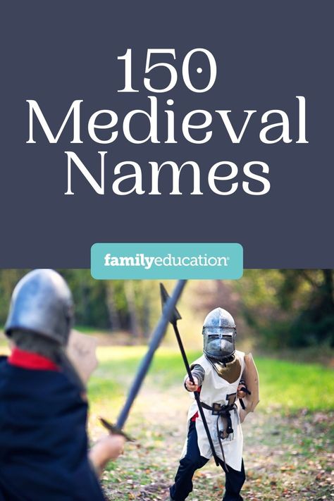 If you’re looking to give your little one a Medieval name, you’re in luck. Here are the top Medieval names for boys, girls, and gender-neutral options. Medieval Surnames, Medieval Names Character Inspiration, Midevil Name, Medieval Boy Names, Medieval Male Names, Medieval Names And Meanings, Medieval Last Names, Medieval Names Female, Medieval Girl Names