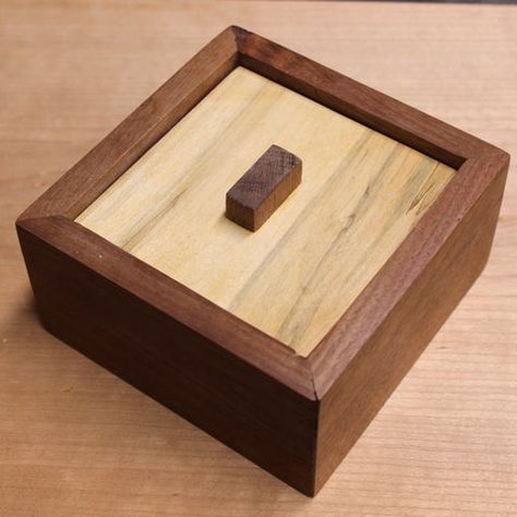 Wooden Puzzle Box : 22 Steps (with Pictures) - Instructables Puzzle Box Plans, Wood Puzzle Box, Wooden Box Diy, Box Hacks, Small Wood Box, Wooden Puzzle Box, Wooden Box Designs, Puzzle Boxes, Table Saw Jigs