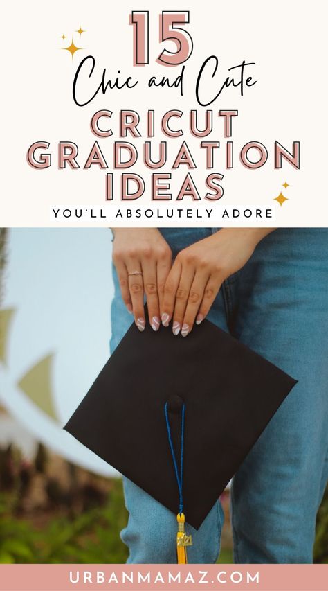 Looking for chic and cute Cricut graduation ideas you'll absolutely adore? Check out these 15 Cricut graduation ideas that are full of style. Graduation Cap Cricut, Cricut Graduation, Graduation Koozies, College Projects, Graduation Party Diy, High School Graduation Gifts, Graduation Party Favors, Graduation Funny, Graduation Signs