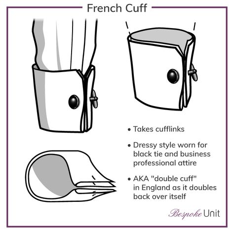 French cuffs are a dressy cuff option for men's shirts, but how much do you know about them. Our guide shows you how to wear double cuffs as well as style them. French Cuff Shirt Men, Engraved Cufflinks, French Cuff Shirts, Double Cuff, Men Fashion Casual Shirts, Mens Casual Dress Outfits, Men Stylish Dress, French Cuff, Shirt Cuff