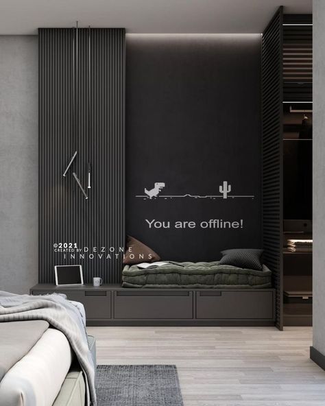 Murphy Bed Design Murphy Bed Remodel Modern Boys Bedroom, Teenager Bedroom Design, Simple Bed Designs, Bed Design Ideas, Teenage Boy Room, Boys Room Design, Boys Bedroom Makeover, Black Bed, Minimalist Bed