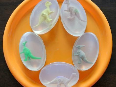 Dinosaur Craft Ideas, Dinosaurs Pictures, Dinosaur Soap, Egg Soap, Dinosaur Craft, Kiwi Crate, Dinosaur Egg, Homemade Stickers, Dinosaur Crafts