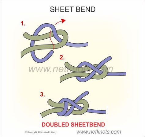 Sheet Bend Sheet Bend Knot, Hercules Knot, Scout Knots, Clove Hitch Knot, How To Tie A Knot, Bowline Knot, Reef Knot, Camping Knots, Best Knots