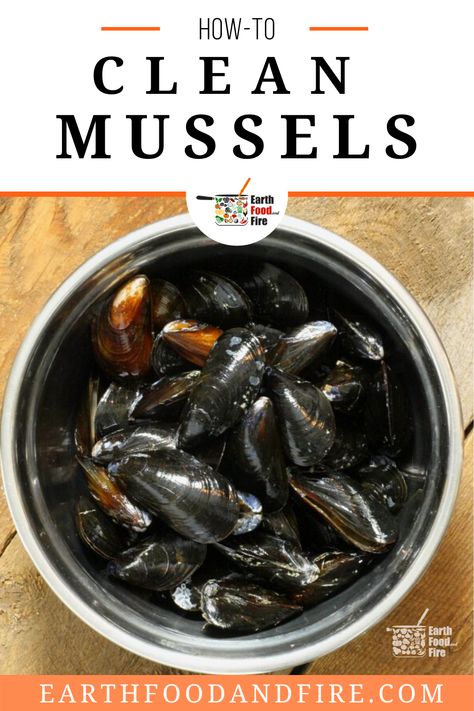 Mussels Recipe Pasta, How To Clean Mussels, Easy Mussels Recipe, How To Clean Clams, Culinary Basics, Cooking Mussels, Seafood Sandwiches, Seafood Dish Recipes, How To Cook Liver