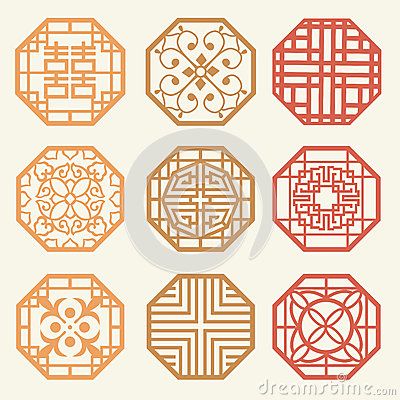 korean design pattern | Korean Old Of Window Frame Symbol Sets. Korean Traditional Patte Stock ... Chinese Element, Chinese Pattern, Chinese Paper, Korean Design, Geometric Pattern Design, Modern Chinese, Traditional Pattern, Traditional Korean, Chinese Architecture