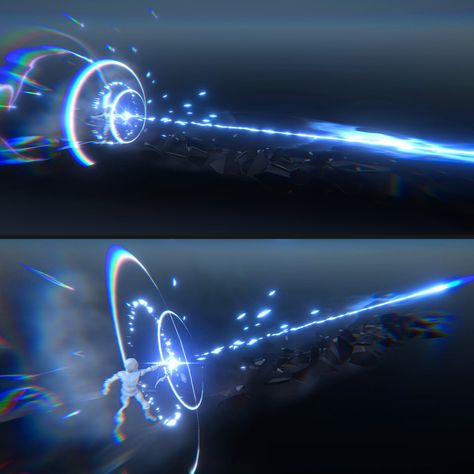 Vfx Concept Art, Archer Animation, Ice Magic, Spirit Magic, Vfx Tutorial, Blue Arrow, Game Effect, Super Powers Art, Ministry Of Magic