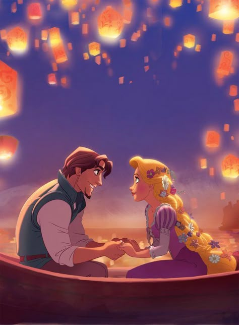 Rapunzel x Eugene Rapunzel X Eugene, Rapunzel Y Flynn, Flynn And Rapunzel, Rapunzel And Flynn Rider, Materi Bahasa Jepang, Rapunzel And Flynn, Princess And Prince, Rapunzel And Eugene, Floating Lanterns