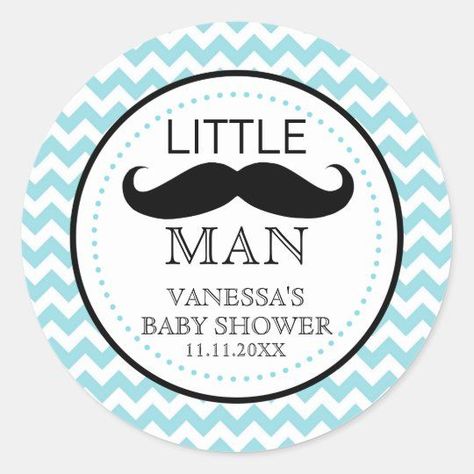 Little Lil' Man Mustache Boy Baby Shower Favor - Popular Zazzle Product! Best choice, tags : #invitations, #tshirt, #card, #InvitationsCard, #legging, #trending, #holiday Mustache Baby Shower Theme, Mustache Theme, Burlap Cross, Man Mustache, Mustache Baby Shower, Baby Boy Shower Favors, Christening Favors, Baby Shower Stickers