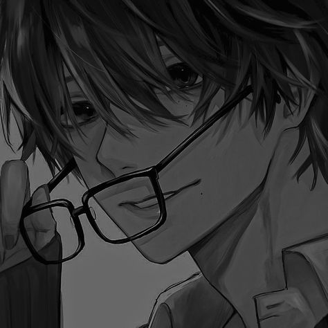 Boy Pfps For Discord Anime, Anime Guy With Glasses, Anime Glasses Boy, Anime Picture Hd, Anime Photo Profile Dark, Emo Pfp, Anime Devil, Evil Anime, Dark Anime Guys