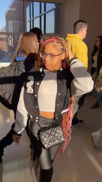 Neopolitan Box Braids, Neapolitan Braids, Neapolitan Hair, Curly Hair Braids, Colored Braids, Cool Braid Hairstyles, Cool Braids, Protective Hairstyles Braids, Black Braids