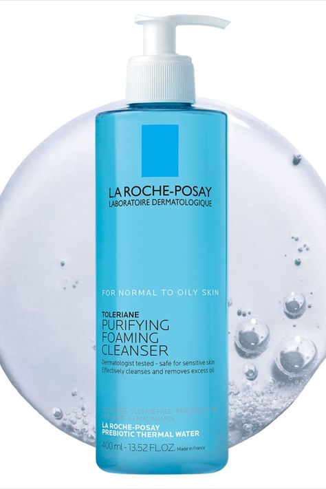 La Roche-Posay Toleriane Purifying Foaming Facial Cleanser, Oil Free Face Wash for Oily Skin and for Sensitive Skin with Niacinamide, Pore Cleanser Won’t Dry Out Skin, Unscented (as an Amazon associate I earn from qualifying purchases) Skincare Routine And Products, Oil Free Face Wash, Summer Beauty Products, Glassy Skin, Purifying Foaming Cleanser, Face Wash For Oily Skin, Summer Routine, Self Care Items, Skincare Routine Products