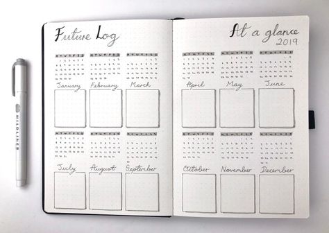 Setting Up a New Bullet Journal in 2019 | Suzie Speaks Bullet Journal Easy, Bullet Journal Yearly, New Bullet Journal, Bullet Journal Minimalist, Bullet Journal Set Up, Journal Inspiration Writing, Bullet Journal Mood Tracker Ideas, Journal Set, Bullet Planner