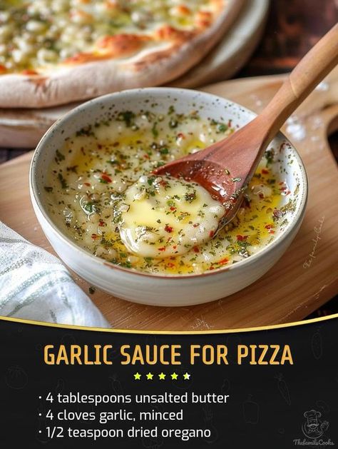 Garlic Butter Pizza Sauce, Garlic Butter For Pizza, Pizza Garlic Bread, Garlic Butter Sauce For Pizza, Garlic Sauce Pizza, Homemade Garlic Pizza, Garlic Pizza Sauce Recipe, Sweet Pizza Sauce Recipe, Bbq Pizza Recipes