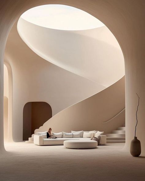 Todas las publicaciones • Instagram Arc Interior Design, New Classic Design, Presentation Board Design, Ricardo Bofill, Futuristic Interior, Curved Walls, Top Furniture, Exclusive Furniture, Furniture Factory